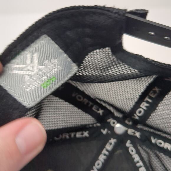 Vortex Snapback Trucker Cap Green One Size Adjustable Mesh Back 6 Panel - Picture 9 of 9